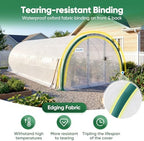quictent 25x10x6.6ft tunnel greenhouse for outdoors with 2, package contents