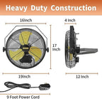 hicfm 2600 cfm 14 inch outdoor wall mount, view 9