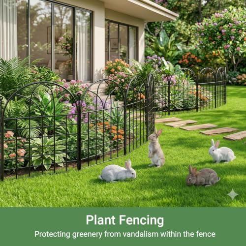 tall decorative garden fence, 25 ftx 32" h, package contents
