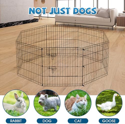 peekaboo dogplaypen 24 in-8 panel metal rustproof pet, package contents