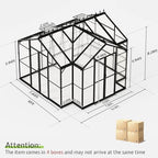 amerlife 12 x 10 x 8-ft hybrid polycarbonate, front angle view