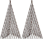 expandable teepee willow fence, teepee trellis pyramid plant, side view