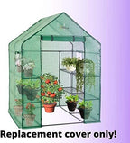 walk-in greenhouse cover, replacement parts for outdoor gardening, front angle view