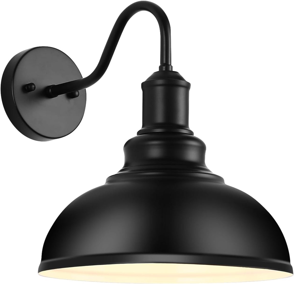 outdoor wall sconces, exterior farmhouse gooseneck barn light, main product view