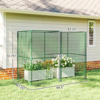 outsunny 8' x 4' x 6' crop cage on a desk or shelf