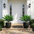 ivydale fake plants agave artificial plants outdoor 2 on a desk or shelf