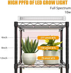 indoor greenhouse with grow lights 40w , 15.7", close-up detail