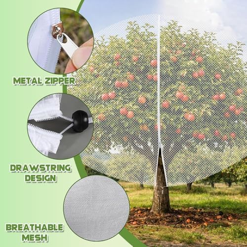 20ft x 20ft extra large fruit tree netting, close-up detail