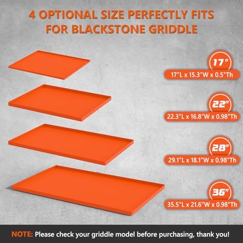36" Silicone Griddle Mat for Blackstone 36 Inch Grill, Heavy Duty Food Grade Silicone Griddle Cover, Protect Your Grill from Dirt & Rust All Year Round