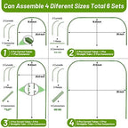 garden mesh netting kit, 6 sets wide garden shown in use