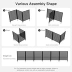 no dig privacy fence 3 panels, 42" h on a desk or shelf