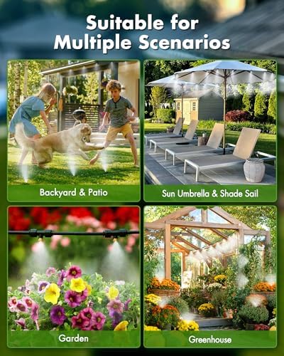 misters for outside patio with water filter, package contents