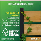 enclo richmond privacy screen, cedar wood, diy no, view 9
