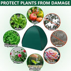 pop-up shrub cover frost protection tent plant cover, side view