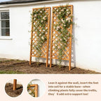 wood garden decor trellis for climbing plants outdoor, package contents