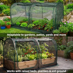 garden cover,98"x49"x49" crop cage for garden with zipper,garden on a desk or shelf
