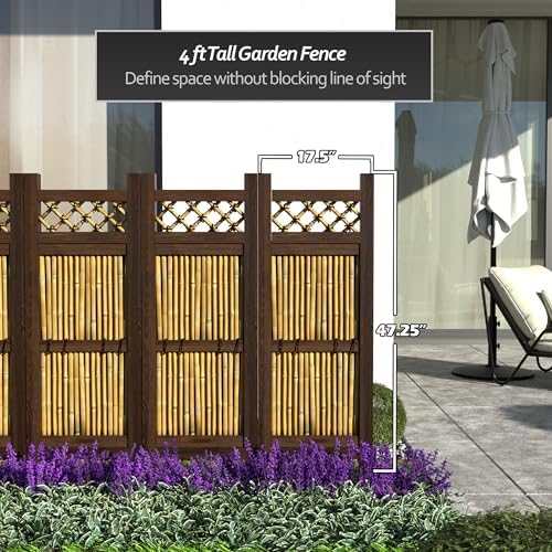 red lantern 4 1.5 ft. japanese bamboo zen, side view