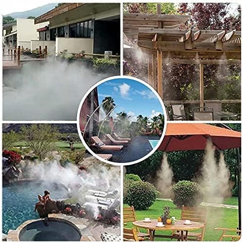 landgarden outdoor misting cooling system, 100ft mister line+26 showing dimensions