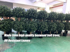 3ft-35'' artificial boxwood double ball topiary trees,2pack faux shown in use