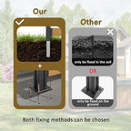 mupater 49'' h×78'' w outdoor fence privacy screen shown in use