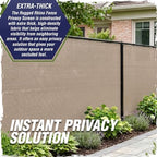 rugged rhino fence privacy screen 180 gsm heavy, close-up detail