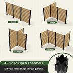 60''h x 40''w outdoor no dig cedar wood, package contents