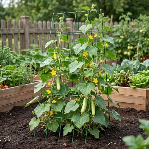 docred 39.4" h cucumber trellis, 2 pack foldable, main product view