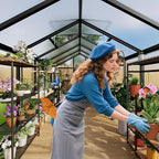 6x10 ft greenhouse, easy assembly aluminum polycarbonate greenhouses, main product view