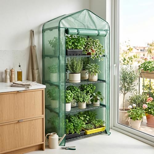 worth garden 4 tier mini greenhouse - 63'', view 9