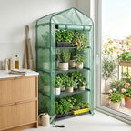 worth garden 4 tier mini greenhouse - 63'', view 9