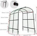 unho 63inch garden trellis arch: for climbing plants shown in use
