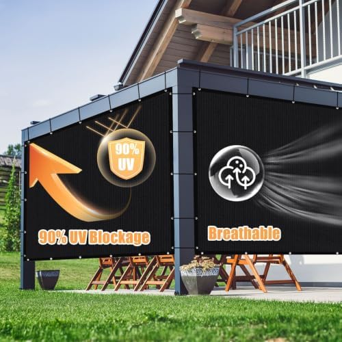 amagenix 90% shade fabric sun shade cloth with shown in use