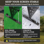 metal privacy screen outdoor 6ft – freestanding laser, package contents