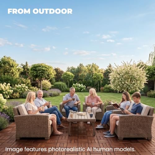jurax interlocking wood deck tiles, 10pcs patio flooring, package contents