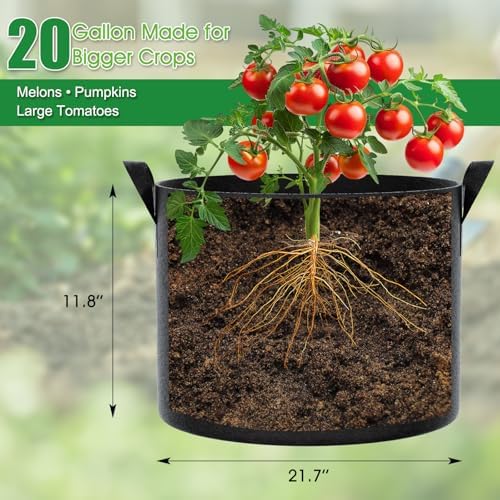 feed garden 20 gallon plant grow bags 8 shown in use