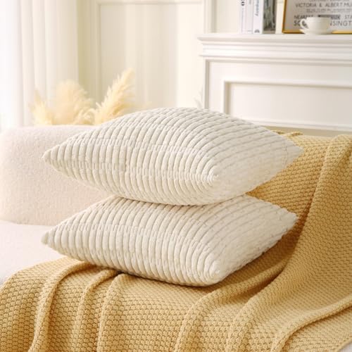 corduroy decorative throw pillow with inserts, 18x18 inch, view 9