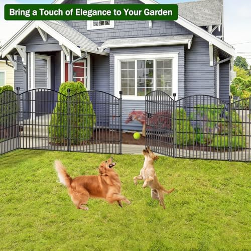 10 panel no dig decorative garden fence with on a desk or shelf