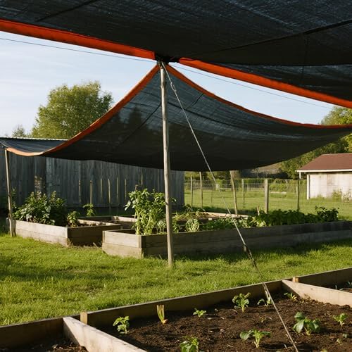 winemana 10x20ft shade cloth for garden mesh tarp, close-up detail