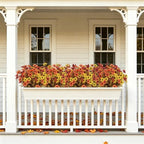 36 bundles artificial fall flowers for outdoors faux, close-up detail