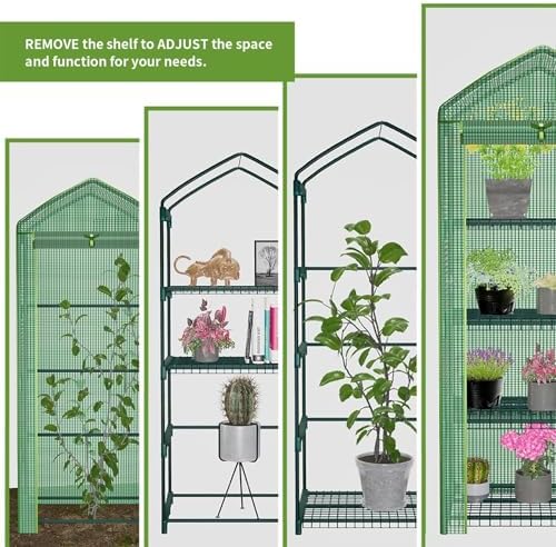 4 tier mini greenhouse - portable indoor outdoor, view 9