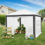 eagle peak 10x10 walk in pop up greenhouse showing dimensions