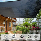 sunny guard sun shade cloth, 13 x 16.5 shown in use