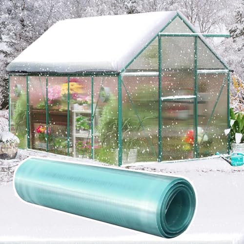4x10ft clear polycarbonate roofing sheets greenhouse panels, front angle view