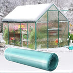 4x10ft clear polycarbonate roofing sheets greenhouse panels, front angle view