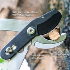 28" garden loppers for tree trimming, heavy duty, side view