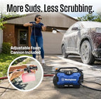 westinghouse epx3100s electric pressure washer, 2100 max psi, side view