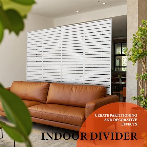metal privacy screen outdoor, heavy-duty galvanized steel free on a desk or shelf