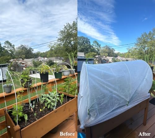 frost cloth plant freeze protection, 7x100 ft floating, package contents