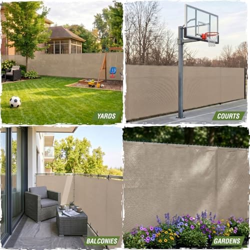 rugged rhino fence privacy screen 180 gsm heavy on a desk or shelf