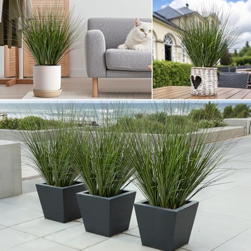 12 stems artificial wheat grass greenery fake plants，fake on a desk or shelf